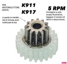 Ingranaggio ricambi per motoriduttore KENTA 5rpm 28denti coclea stufa a pellet