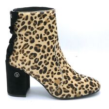 Liu Jo S 68043 stivaletto pelo giraffa cerniera post. frangia tacco 80 raso nero