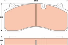 Kit pastiglie freno TRW