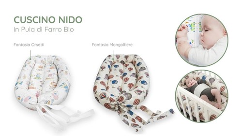 Cuscino nido neonati - cuscino, pula