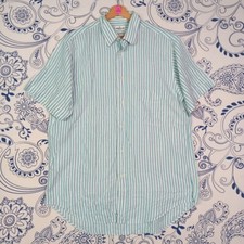 CERRUTI 1881 CAMICIOTTO LINEA PARIS TG 42 STRIPED SHORT SLEEVE BUTTONED SHIRT IT