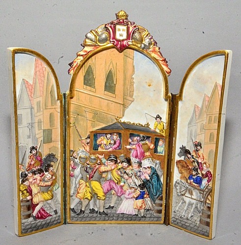 Antico trittico arco in - antico,