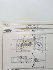 Bultaco Alpina 250 1977 scheda omologazione DGM originale Motorizzazione