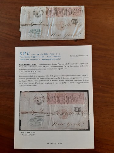 Regno 1866 cent lilla - 60,