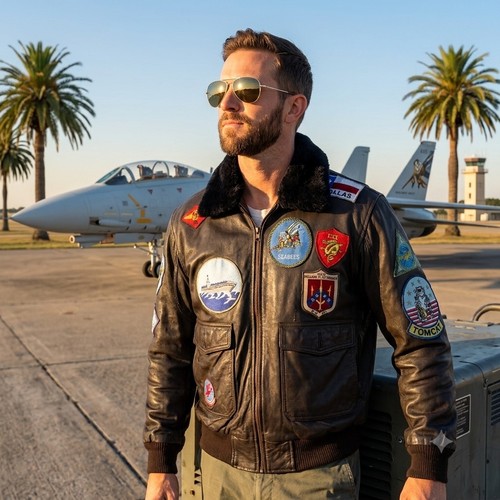 Bomber uomo maverick top gun - top,