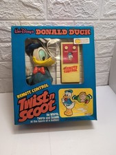 Walt Disney Donal Duck Twist N Scoot Remote Control Gordy New Gioco Roma RARO