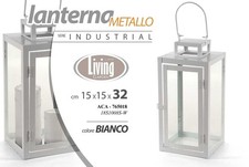 LANTERNA MODERNA BIANCA H32*15