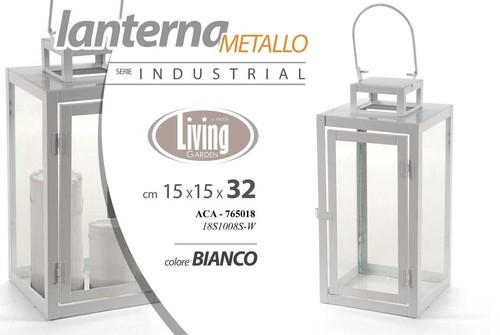 Lanterna moderna bianca - moderna, h32*15