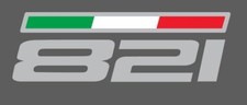 1 Adesivo DUCATI Monster per tappo serbatoio 821 con bandierina tricolore