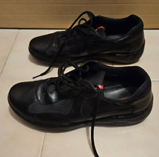 scarpe sneakers PRADA America's Cup PELLE nere  TG 10 (44) USATE tomaia perfetta