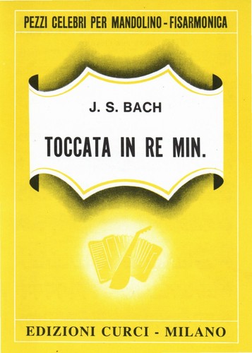 Spartito musicale toccata - spartito, in