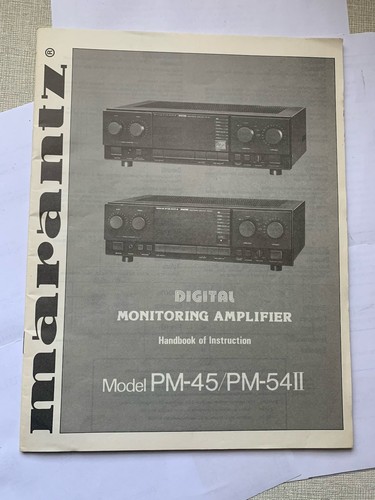 Manuale amplificatore marantz - manuale,