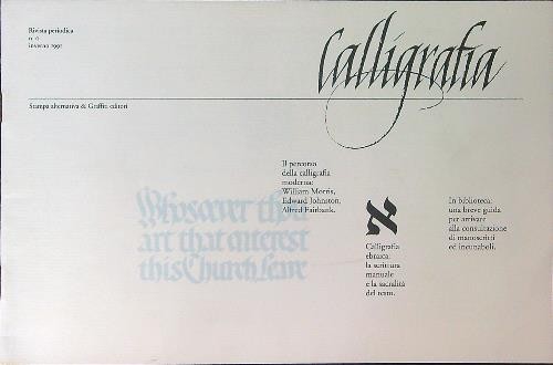 Calligrafia rivista periodica - calligrafia,