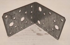 STAFFA RINFORZATA ANGOLO PIASTRA GIUNZIONE ANGOLARE MM.90X90X60 PER TRAVI LEGNO 