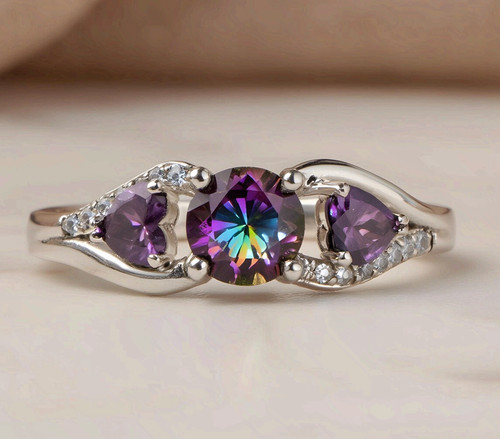 Anello moda rame arcobaleno - moda,