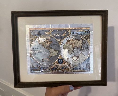 Mappa vintage incorniciata