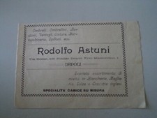 advertising Pubblicità 1909 OMBRELLI BASTONI RODOLFO ASTUNI - VIA ROMA - NAPOLI