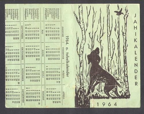 Calendario 1964 urss estonia - 1964,