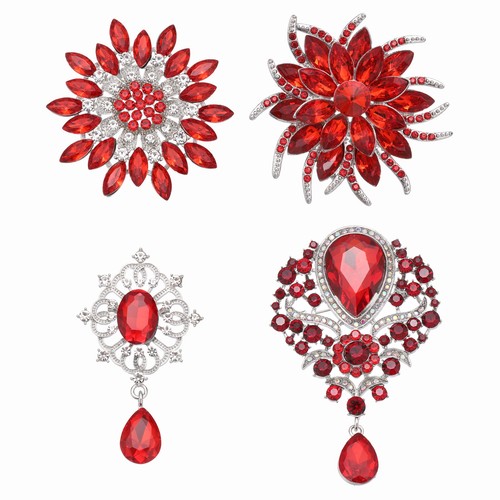 Per rhinestone spilla - rhinestone,