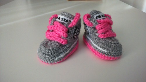 Scarpe mano all uncinetto - a,
