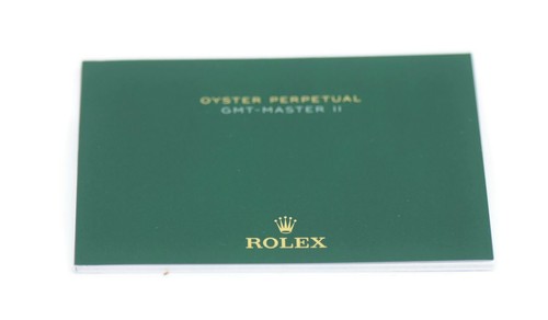 Rolex gmt master - ii, booklet