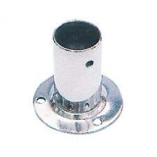 BASE PER PULPITO TONDA Ø22MM TIPO PESANTE 90° INOX PER TENDALINO BARCA