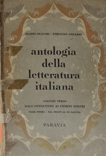 Antologia letteratura italiana - letteratura,