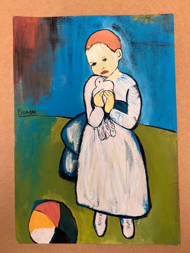 Pablo picasso disegno - su, carta