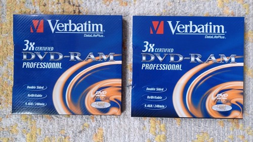 Due dvd ram verbatim sigillati - due,