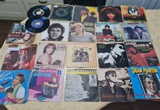 LOTTO di 21 dischi 45 GIRI - POP ROCK - PROGRESSIVE - ROCK - Anni 70 80  vinili 