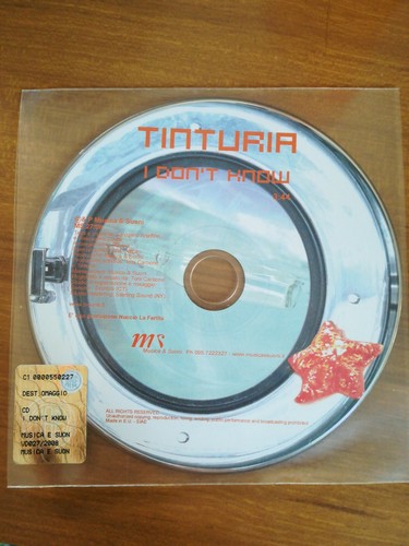 Tinturia don know promo cd - tinturia,