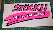 Adesivo Vintage Sticker Kleber Stockli Der Schweizerski Sci Ski