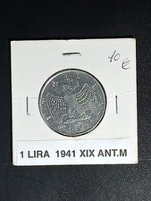 MONETA REGNO ITALIA 1941 NON MAGNETICA 1 LIRA XIX