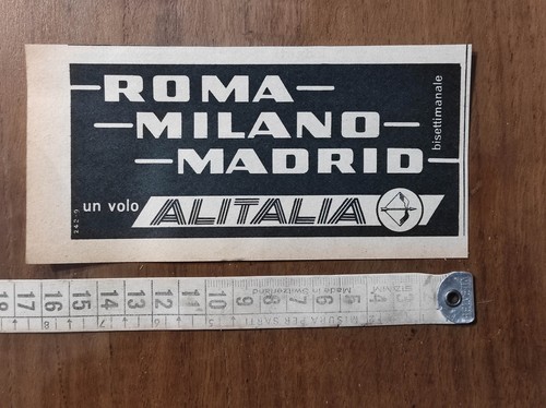 Pubblicità vintage del - , 1957