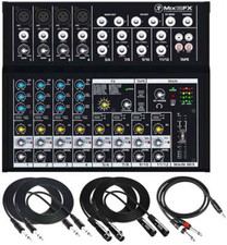 Mackie Mix12FX Mixer compatto 12 canali con cavo da 1/4", XLR, 3,5 mm