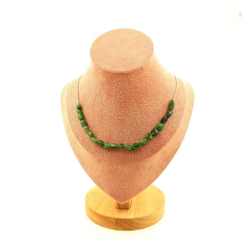Collana perle diopside del - 20,