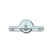 OMGE 1333 CARRELLO C/RUOTA DELRIN D 18 MM (50,0 PZ)