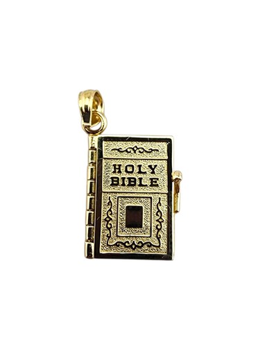 Sacra bibbia oro giallo 14 - bibbia, in