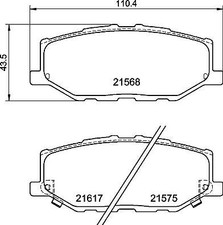 BREMBO P 79 040 Kit pastiglie freno per SUZUKI JIMNY Fuoristrada chiuso (A6G)