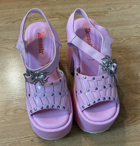 Scarpe demonia rosa - scarpe, 8