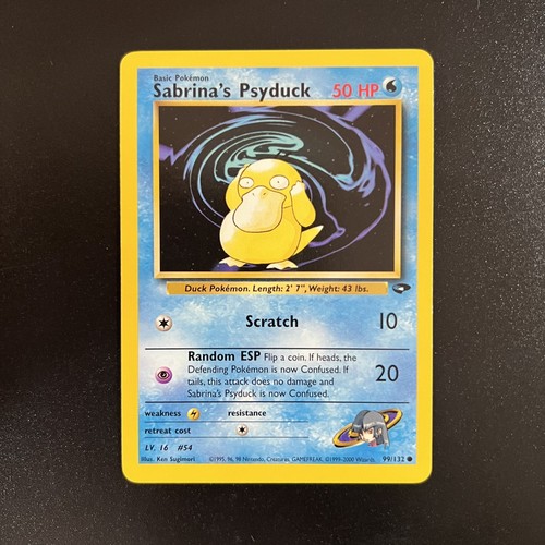 Pokemon card sabrina psyduck - card, sabrina's