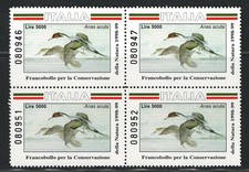 1998-99 Italia, Anatra, Anas Acuta, Lire 5.000 Alto Valore, MNH**