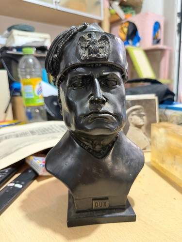 Busto mussolini resina - mussolini,