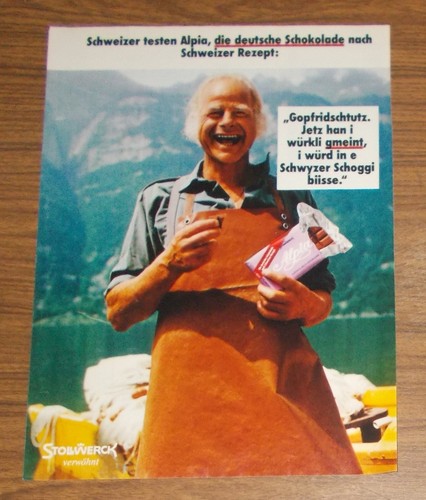 Rara pubblicità alpia - rara,