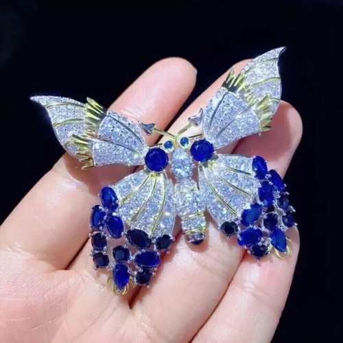 Spilla farfalla zaffiro blu - blu, 3