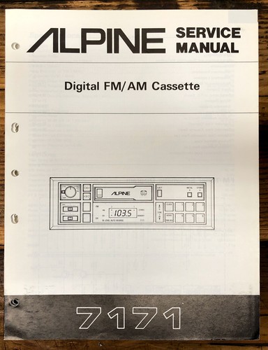 Alpine model 7171 autoradio - alpine,