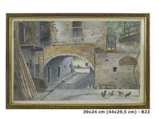 QUADRO CON SCENA VITA DI