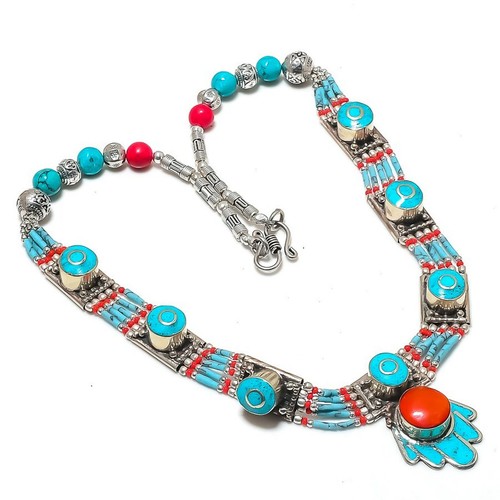 Collana turchese corallo