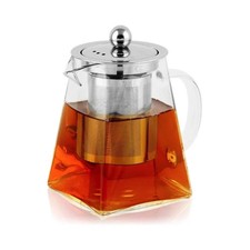 Teiera Vetro Filtro Acciaio