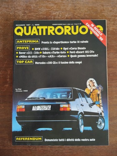1987 quattroruote dicembre - 12,